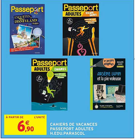 CAHIERS DE VACANCES PASSEPORT ADULTES H.EDU.PARASCOL