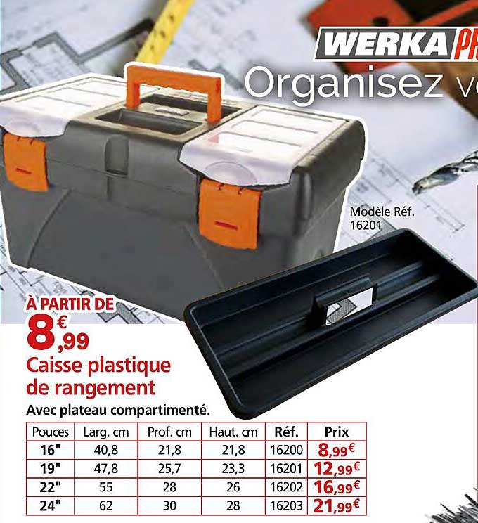 Caisse plastique de rangement