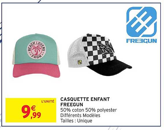CASQUETTE ENFANT FREEGUN