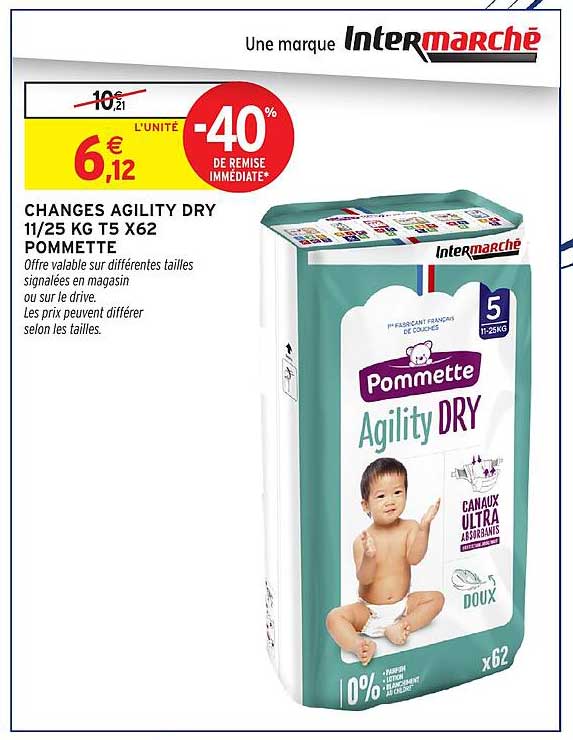 CHANGES AGILITY DRY 11/25 KG T5 X62 POMMETTE