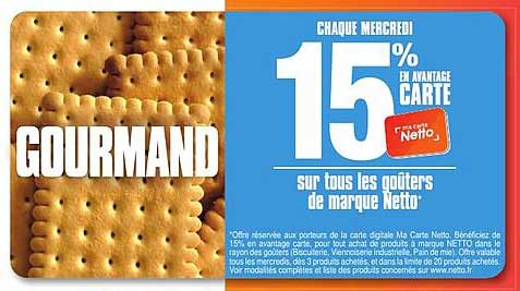 CHAQUE MERCREDI 15% EN AVANTAGE CARTE