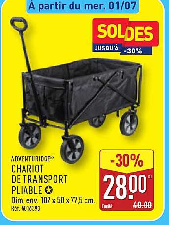 CHARIOT DE TRANSPORT PLIABLE