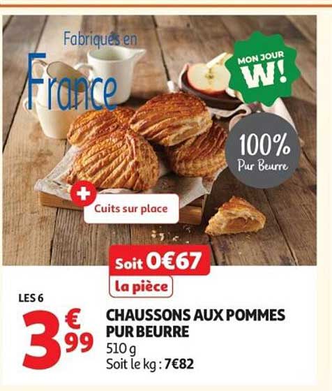 CHAUSSONS AUX POMMES PUR BEURRE