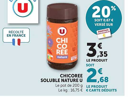 CHICORÉE SOLUBLE NATURE U