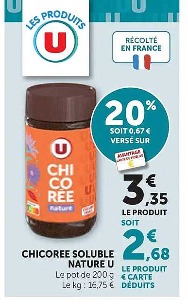 CHICORÉE SOLUBLE NATURE U