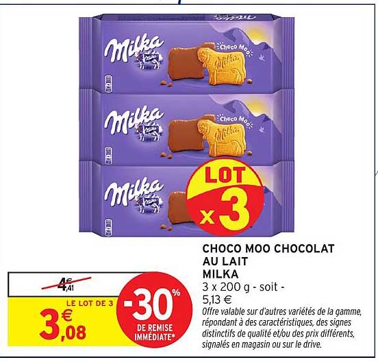 CHOCO MOO CHOCOLAT AU LAIT MILKA