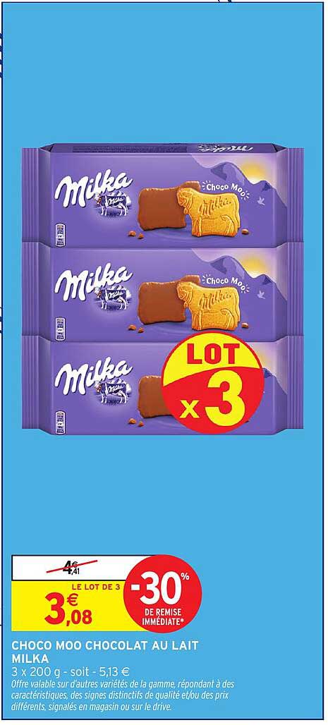CHOCO MOO CHOCOLAT AU LAIT MILKA