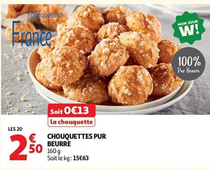 CHOUQUETTES PUR BEURRE
