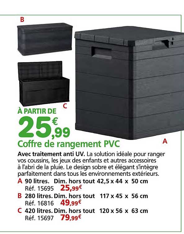 Coffre de rangement PVC