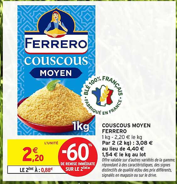 COUSCOUS MOYEN FERRERO