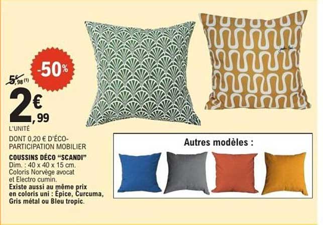 COUSSINS DÉCO “SCANDI”