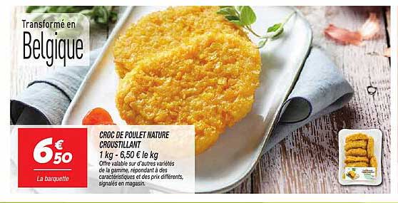 CROC DE POULET LE NATURE CROUSTILLANT