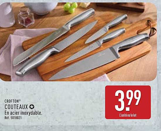CROFTON® COUTEAUX En acier inoxydable. Réf. 501821