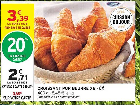 CROISSANT PUR BEURRE X8