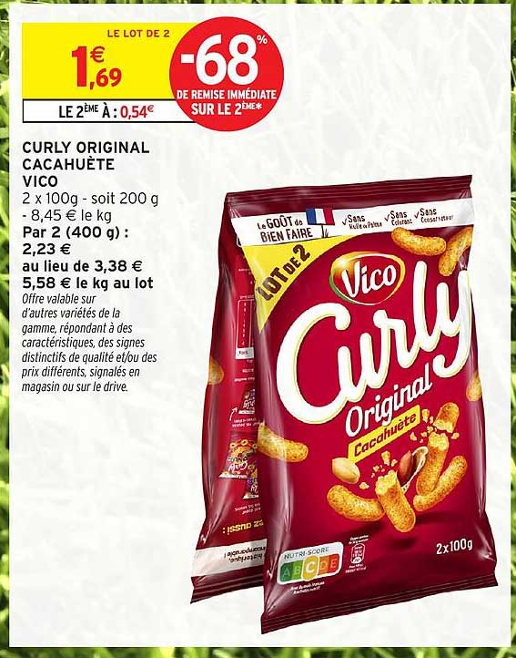 CURLY ORIGINAL CACAHUETE VICO