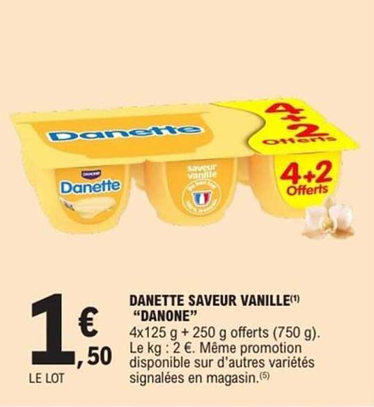 DANETTE SAVEUR VANILLE “DANONE”