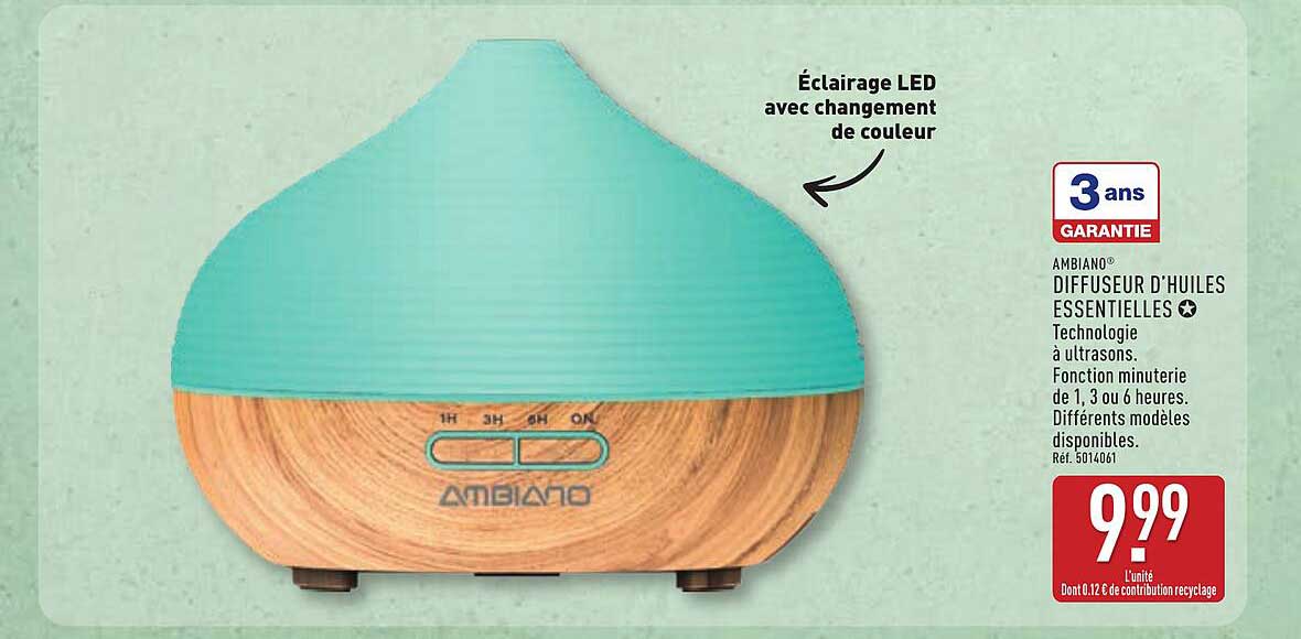 DIFFUSEUR D’HUILES ESSENTIELLES