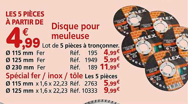 Disque pour meuleuse