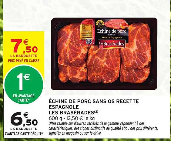 ÉCHINE DE PORC SANS OS RECETTE ESPAGNOLE LES BRASÉRADES