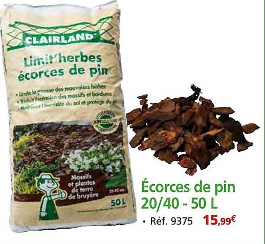Écorces de pin 20/40 - 50 L