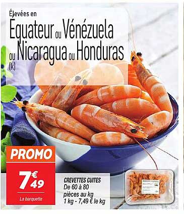 Élevées en Équateur ou au Venezuela ou Nicaragua ou Honduras (K)
