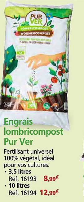 Engrais lombricompost Pur Ver