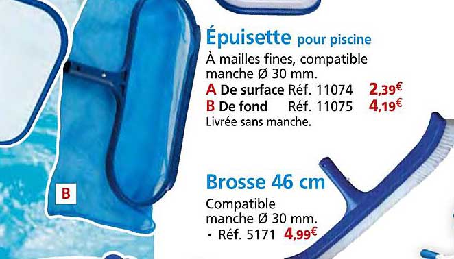 Épuisette pour piscine