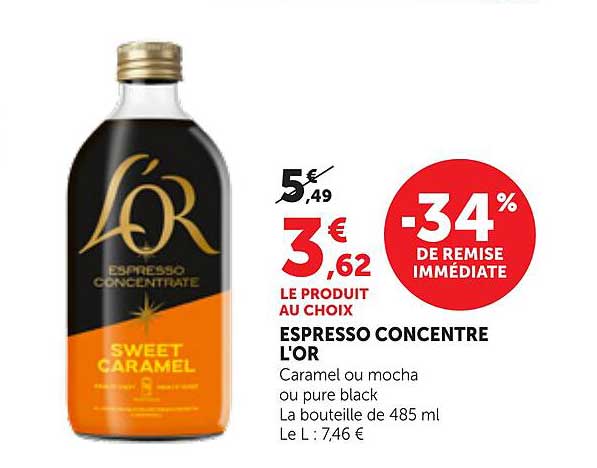ESPRESSO CONCENTRE L'OR
