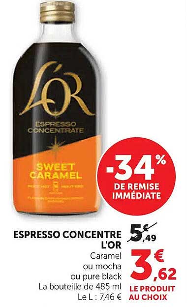 ESPRESSO CONCENTRE L'OR