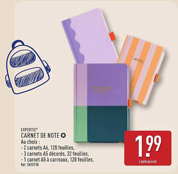 EXPERTIZ® CARNET DE NOTE