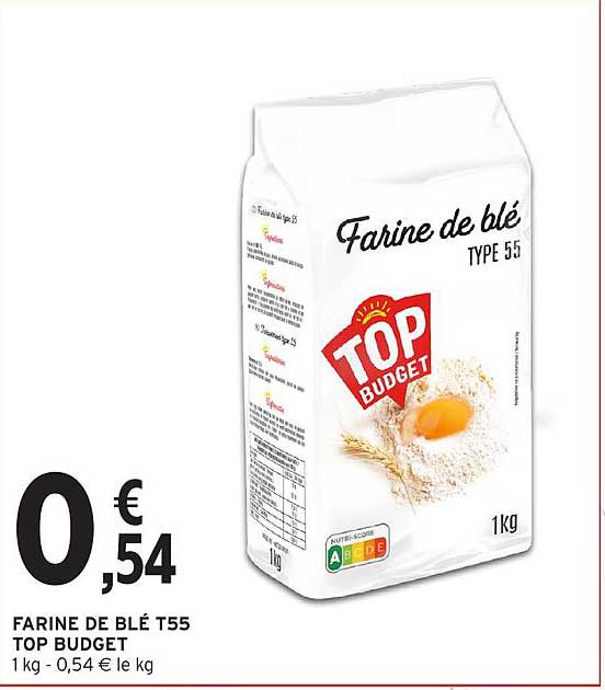 FARINE DE BLÉ T55 TOP BUDGET