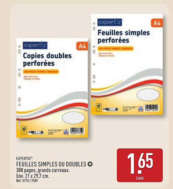FEUILLES SIMPLES OU DOUBLES