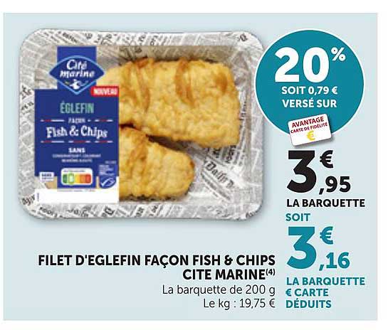 FILET D'EGLEFIN FAÇON FISH & CHIPS CITE MARINE(4)