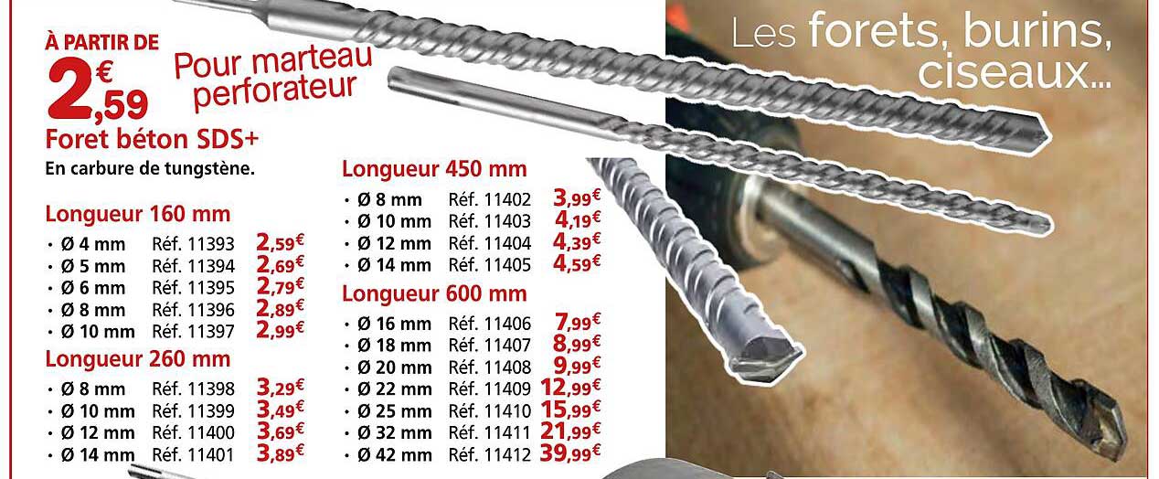 Forêt béton SDS+