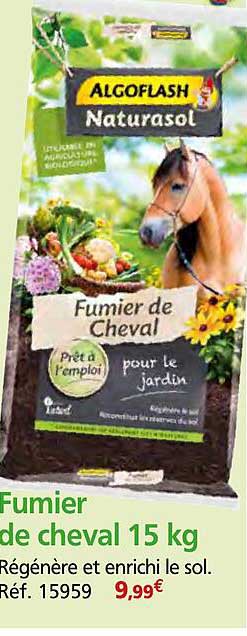 Fumier de cheval 15 kg