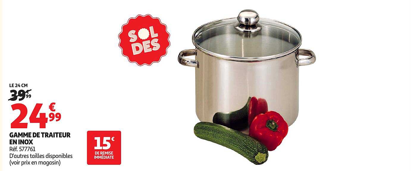 GAMME DE TRAITEUR EN INOX