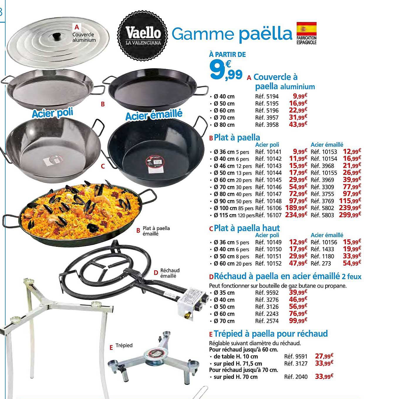 Gamme paëlla