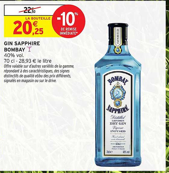 GIN SAPPHIRE BOMBAY