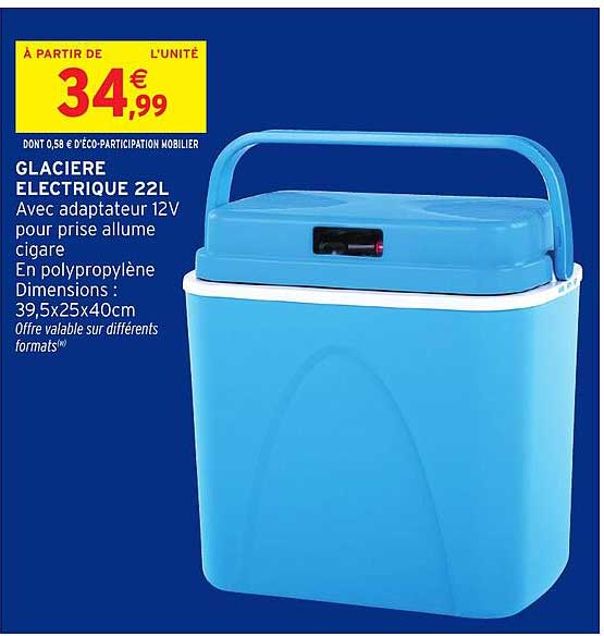 GLACIERE ELECTRIQUE 22L