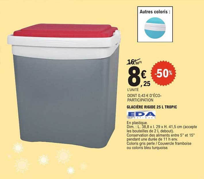 GLACIERE RIGIDE 25 L TROPIC
