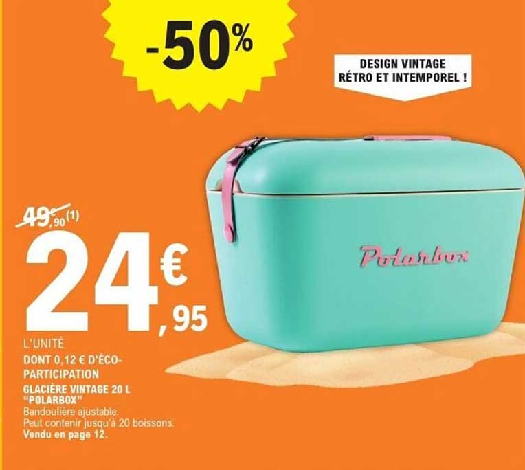 GLACIÈRE VINTAGE 20 L “POLARBOX”