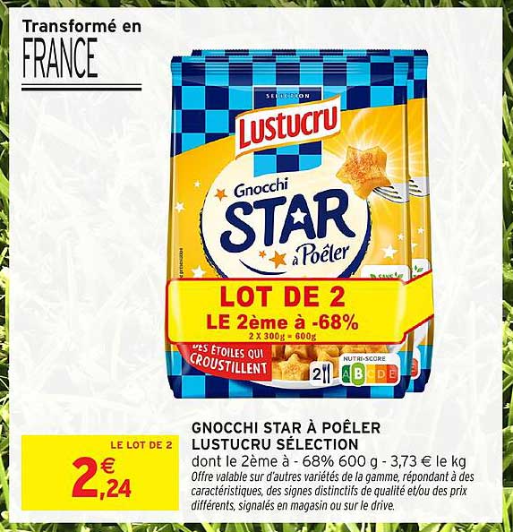 Gnocchi Star à poêler Lustucru Sélection