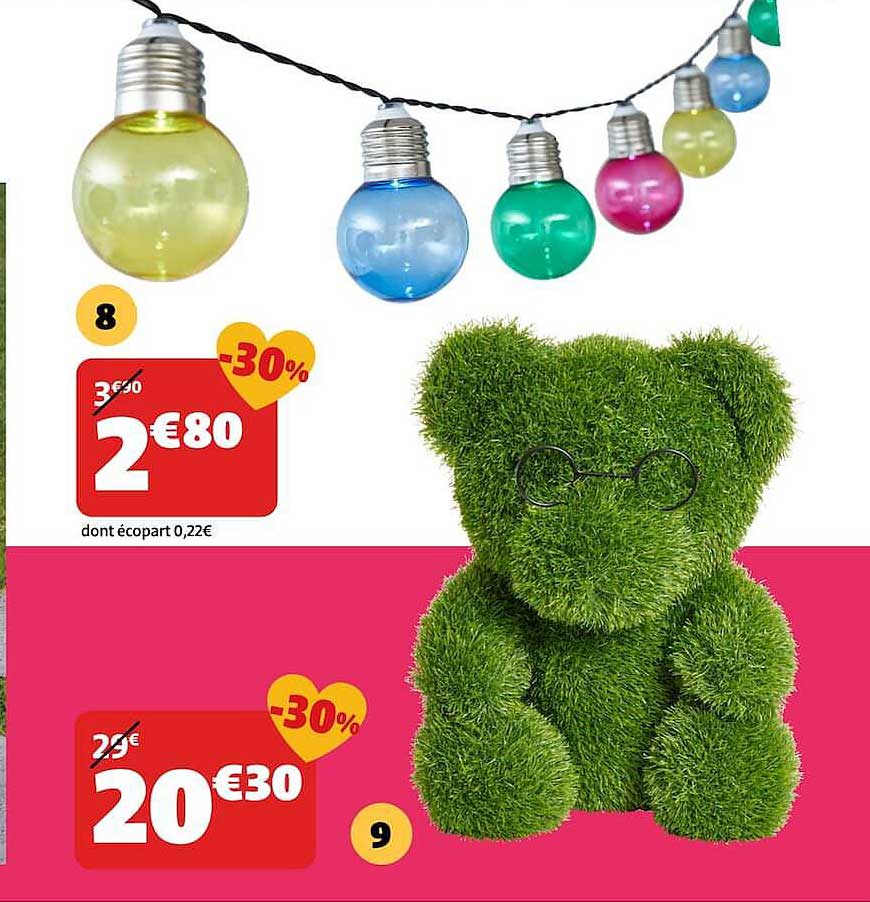 Guirlande lumineuse à ampoules multicolores