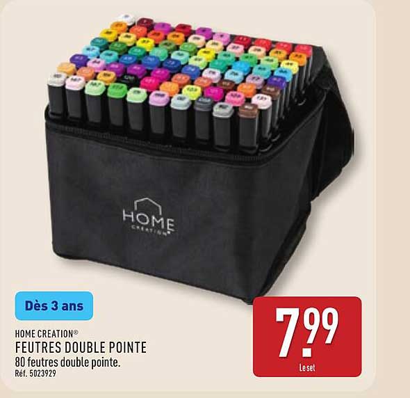HOME CREATION® FEUTRES DOUBLE POINTE