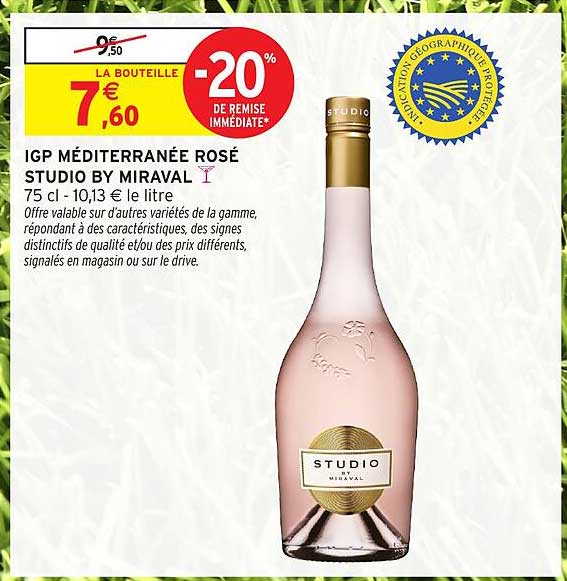 IGP MÉDITERRANÉE ROSÉ STUDIO BY MIRAVAL