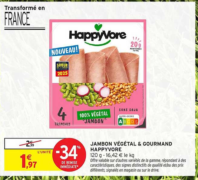 JAMBON VÉGÉTAL & GOURMAND HAPPYVORE