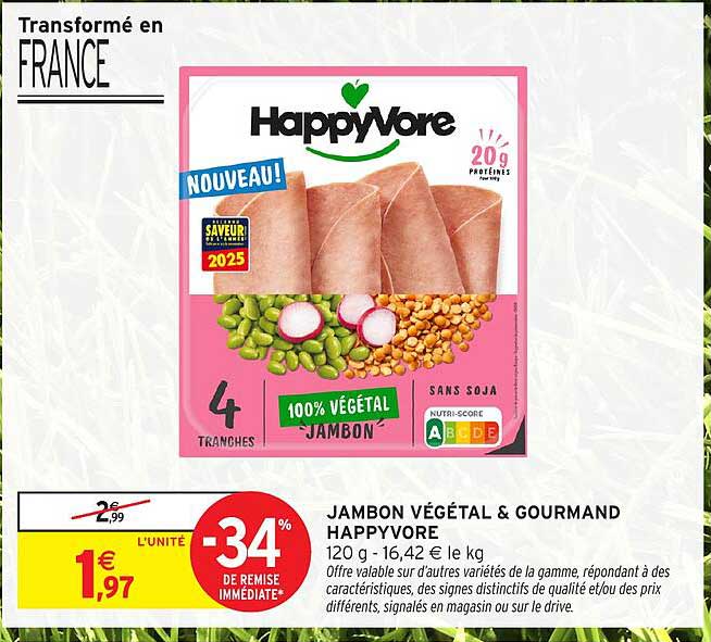 JAMBON VÉGÉTAL & GOURMAND HAPPYVORE