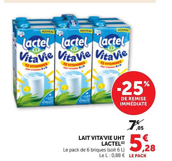 LAIT VITA'VIE UHT LACTEL(2)