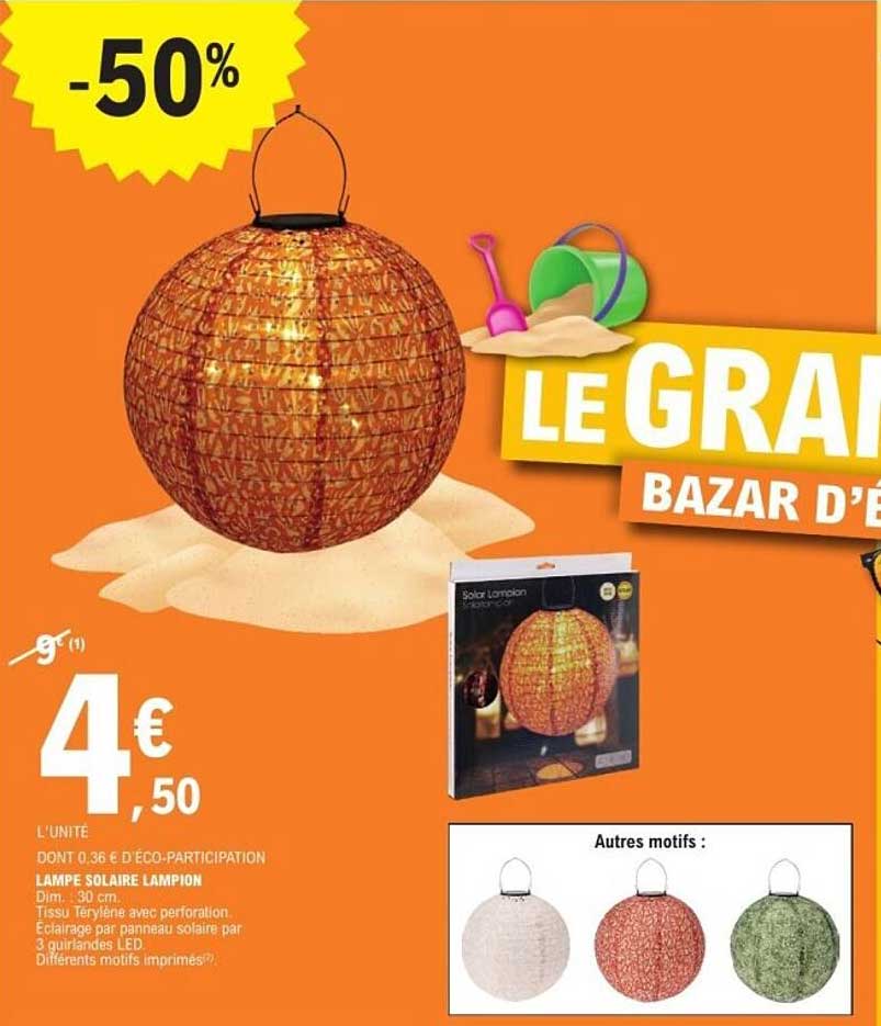 LAMPES SOLAIRE LAMPION
