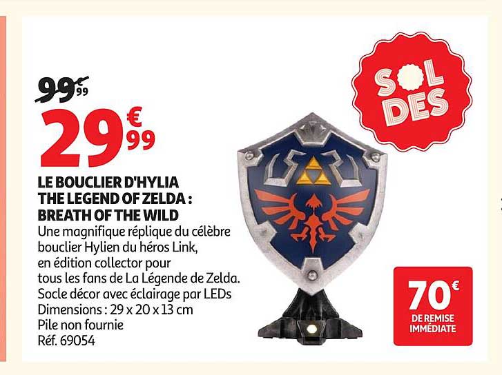 LE BOUCLIER D'HYLIA THE LEGEND OF ZELDA : BREATH OF THE WILD